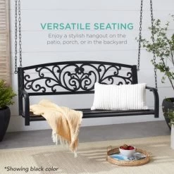 Best Choice Products 2-Person Metal Outdoor Porch Swing, Hanging Steel Patio Bench W/ Floral Accent - Bronze 10 Best Choice Products 2-Person Metal Outdoor Porch Swing, Hanging Steel Patio Bench W/ Floral Accent - Bronze -Outdoor Garden GUEST 99c8f32f ae47 45d3 b51d f8a6eeaae383