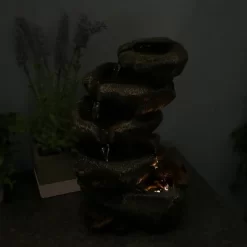 Sunnydaze Decor Sunnydaze Indoor Office Entryway Tabletop Serene Rocky Falls Water Fountain Feature With LED Light - 10" 15 Sunnydaze Decor Sunnydaze Indoor Office Entryway Tabletop Serene Rocky Falls Water Fountain Feature With LED Light - 10" -Outdoor Garden GUEST 9bd68222 5007 477a 8d07 d817b29601aa
