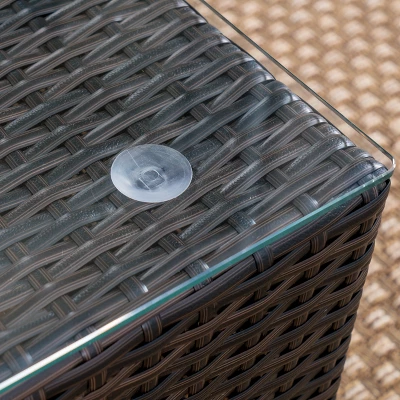 Santa Rosa 7pc Wicker Chat Set - Multibrown/Beige - Christopher Knight Home 3 Santa Rosa 7pc Wicker Chat Set - Multibrown/Beige - Christopher Knight Home - Image 3