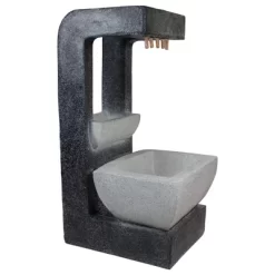 Northlight 26" LED Lighted Rainfall Outdoor Water Fountain With Planter