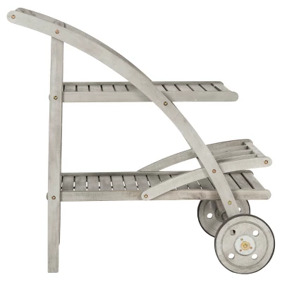 Lodi Tea Cart - Gray - Safavieh 1 Lodi Tea Cart - Gray - Safavieh