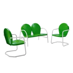 Griffith 3pc Outdoor Seating Set - Kelly Green - Crosley 11 Griffith 3pc Outdoor Seating Set - Kelly Green - Crosley -Outdoor Garden GUEST 9e3a5648 7697 4416 81ce be3c3d9a1dbe