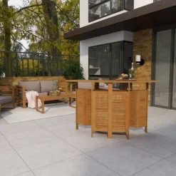 Patio Bar Table Teak - Olivia & May 35 Patio Bar Table Teak - Olivia & May -Outdoor Garden GUEST a01bcf80 e75d 43c4 bc3a 33c468183dfb