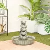 19" X 20" Rustic Resin Fountain Green - Olivia & May