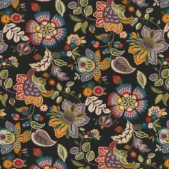 44" X 19" Outdoor/Indoor Wicker Loveseat Cushion Telfair Midnight Black - Pillow Perfect -Outdoor Garden GUEST a325e23c 7d64 4604 a102 123068b7b582