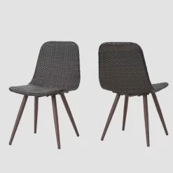 Gila 2pk Wicker Dining Chairs - Christopher Knight Home