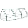 Gardenised Green Outdoor Waterproof Portable Plant Greenhouse With 2 Clear Zippered Windows