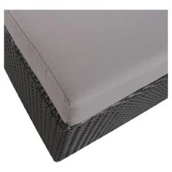 Santa Rosa 5pc Wicker Patio Seating Sectional Set With Cushions - Gray With Silver Gray Cushions - Christopher Knight Home -Outdoor Garden GUEST a4e8bce2 ea6f 40fe ab03 38a84e8d6b6a