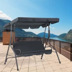 Aoodor 3 Seater Patio Porch Swing With Canopy 12 Aoodor 3 Seater Patio Porch Swing With Canopy -Outdoor Garden GUEST a5b95506 dba5 44ae 8da0 bb2228363d9a