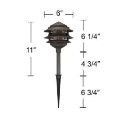 John Timberland Pagoda 12-Piece Complete Outdoor LED Landscape Lighting Set -Outdoor Garden GUEST a6cde0b3 9e98 4036 a2f4 f182c7ad76a1