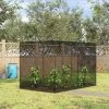 Outsunny 10 X 6.5ft Crop Cages For Garden, Plant Protectors From Animals, With Two Zippered Doors, Storage Bag And 6 Ground Stakes, Black