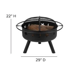 Merrick Lane Ayala 5 Piece Outdoor Leisure Set With Set Of 4 Poly Resin Adirondack Chairs And Star And Moon Iron Fire Pit -Outdoor Garden GUEST a6e66b83 47a3 4a0f b3ba 3aaac177bb12