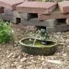 Sunnydaze Decor Sunnydaze Outdoor Solar Powered Ceramic Spitting Frog Water Fountain With Submersible Pump - 7" - Green