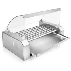 Olde Midway Electric Hot Dog Roller Grill Cooker With Glass Cover, Commercial Grade Machine -Outdoor Garden GUEST a85a9cb4 bdbe 456e 805e 8cf98a22c1df
