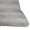 Holli Zollinger Linen Stripe Rustic Outdoor Throw Pillow Black/White - Deny Designs