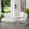 Griffith 4pc Outdoor Conversation Set - White - Crosley