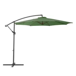 9.5' UV Resistant Offset Tilting Cantilever Patio Umbrella - CorLiving -Outdoor Garden GUEST a958f57d 976a 4c55 b706 4097ba416ab9