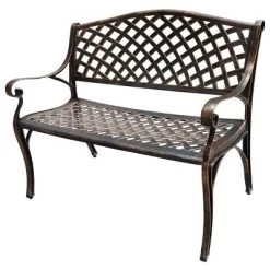 Modern Aluminum Patio Bench - Oakland Living -Outdoor Garden GUEST aafd1ffb a3e8 4499 b0f2 ec1699585469