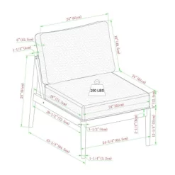 Saracina Home 4pc Modern Boho Eucalyptus Spindle Outdoor Sectional Set 16 Saracina Home 4pc Modern Boho Eucalyptus Spindle Outdoor Sectional Set -Outdoor Garden GUEST abd1fb09 b5d5 4ec6 aabe c7f92af6d682