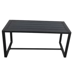 5pc Metal Rectangular Outdoor Bistro Set With Cushions - Black/Beige - GODEER 11 5pc Metal Rectangular Outdoor Bistro Set With Cushions - Black/Beige - GODEER -Outdoor Garden GUEST ac003585 6f2f 43fa 9d2a 560c6f71c8d3