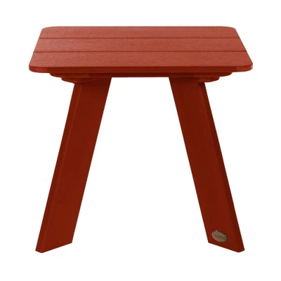 Italica Modern Patio Side Table - Rustic Red - Highwood 2 Italica Modern Patio Side Table - Rustic Red - Highwood - Image 2