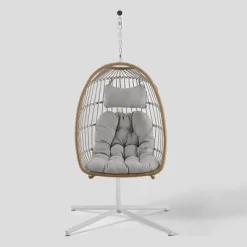 Toluca Hanging Outdoor Boho Egg Chair With Cushion - Saracina Home 22 Toluca Hanging Outdoor Boho Egg Chair With Cushion - Saracina Home -Outdoor Garden GUEST ad461551 95ac 42b6 abb8 823b2399366c