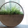 Round Metal Wall Planter - Foreside Home & Garden