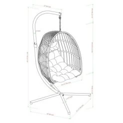 Toluca Hanging Outdoor Boho Egg Chair With Cushion - Saracina Home 18 Toluca Hanging Outdoor Boho Egg Chair With Cushion - Saracina Home -Outdoor Garden GUEST b0198d06 b098 4685 beec 4fa58d027b8d
