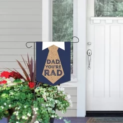 Big Dot Of Happiness My Dad Is Rad - Outdoor Home Decorations - Double-Sided Father's Day Party Garden Flag - 12 X 15.25 Inches -Outdoor Garden GUEST b051d677 559e 466b 8568 9a7e3dcab8ae