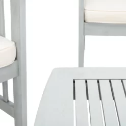 Rocklin 4pc Living Set - Gray/Beige/Navy - Safavieh -Outdoor Garden GUEST b07f2a76 06d7 40fb ac26 d69357321d60