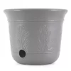 Suncast CPLHPL100 300 Foot Heavy Duty 5 Gallon Decorative Resin Garden Hose Pot For Expandable And Lightweight Hoses, Gray, 2 Pack