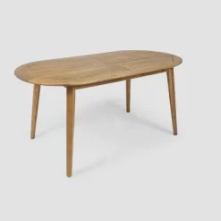 Pines 7pc Acacia Oval Wood Dining Set - Christopher Knight Home -Outdoor Garden GUEST b3444f7f a62b 4c79 97a1 7472b3a9ad25