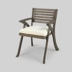 Della-Hermosa 7pc Acacia Wood Dining Set - Gray - Christopher Knight Home -Outdoor Garden GUEST b4b2cdbf 8efc 4c93 9841 df74f0a986f4