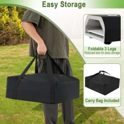 Costway Outdoor Gas Pizza Oven Portable Propane Pizza Stove With Oven Cover Pizza Stone -Outdoor Garden GUEST b581e98d d3bb 4a9f 9a8d 97f3595f5829