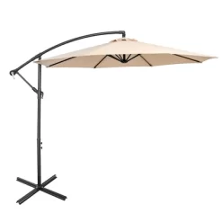 Costway 10 FT Patio Offset Umbrella W/8 Ribs Cross Base Tilt -Outdoor Garden GUEST b58e3973 8b62 4dff 9700 c12f8f37ccaf