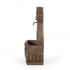 Finley Outdoor Single Spout Fountain - Light Brown - Christopher Knight Home -Outdoor Garden GUEST b617d8b4 bd9a 4e1c 9728 f9ec1ca46d40