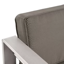 Cape Coral 5pc Aluminum And MGO Seating Set With Fire Table Khaki/Light Gray - Christopher Knight Home -Outdoor Garden GUEST b832f58a af91 41b0 b138 f727a629a595