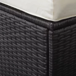 Venice 6pc Classic Outdoor Wicker Sectional Sofa With Seat And Back Cushion - Black - Vifah -Outdoor Garden GUEST b8b30669 b08c 4ea1 a5ff a0568ba8418e