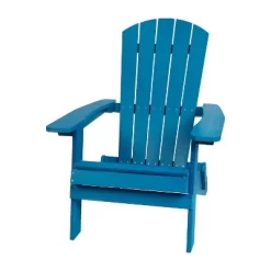 Merrick Lane Set Of Two Folding Adirondack Patio Chairs With Matching Outdoor Side Table -Outdoor Garden GUEST b9d0b487 aad6 4984 b925 b8f5a8ed71d2