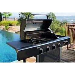 Kenmore 4-Burner Open Cart Grill With Side Burner -Outdoor Garden GUEST b9f787be d316 4b34 8f0f f1b6f517fe86