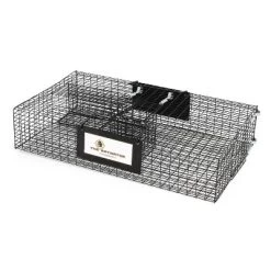 Rugged Ranch Large Metal Wire Live Catch & Release Trap Cage W/ Easy Open Top Lid & 2 Door System