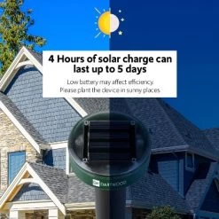 Dartwood Outdoor Solar Ultrasonic Pest And Mole Repellent - Remove Groundhogs Rats Mice Snakes And More From Your Gardens, Lawns,and Yards (4-8 Packs) -Outdoor Garden GUEST bad078b0 ca33 4c0c 9d44 2582379c838d