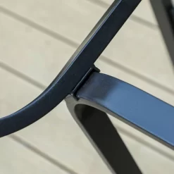 Patio Set With Steel Table With 1.57" Umbrella Hole & Padded Sling Arm Chairs - Captiva Designs -Outdoor Garden GUEST bbfd3150 fab1 4aae a829 10c925cd3077