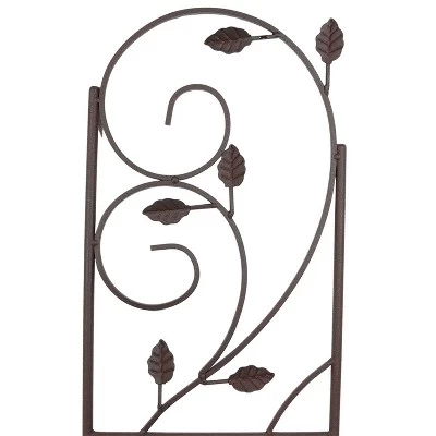 Sunnydaze Decor Sunnydaze Metal Wire Rustic Plant Design Garden Trellis For Outdoor Climbing Flowers And Vines - 32" H - Brown - 2-Pack 3 Sunnydaze Decor Sunnydaze Metal Wire Rustic Plant Design Garden Trellis For Outdoor Climbing Flowers And Vines - 32" H - Brown - 2-Pack - Image 3