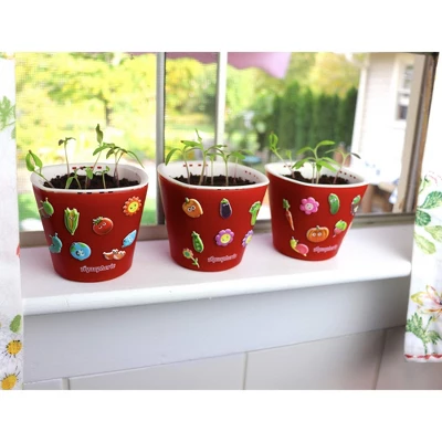 Window Garden Self Watering Planters With Sow Much Fun Seed Starting, 3 Growing Kits, Broccoli 1 Window Garden Self Watering Planters With Sow Much Fun Seed Starting, 3 Growing Kits, Broccoli