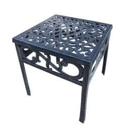 Mississippi 17" Outdoor Cast Aluminum Square Table - Oakland Living -Outdoor Garden GUEST bea51f45 0fb5 4cd4 8e9e e1ac1a80c3da
