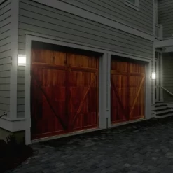 LED Solar Half Moon Wall Light - Techko Maid -Outdoor Garden GUEST bee35801 5044 483e 9037 9a81a06e0fbc