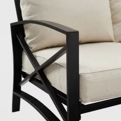 Kaplan Outdoor Metal Sofa Oil Rubbed Bronze With Cushions - Crosley -Outdoor Garden GUEST bf07a9fa 516d 4683 92a6 777718832de8