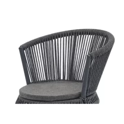 3pc Outdoor Wicker Conversation Set With Cushions - Dark Gray - GODEER -Outdoor Garden GUEST bf4daafc 6e88 4e56 9f8d 49ea63bc66ca
