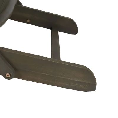 2pk Bellwood Outdoor Acacia Wood Folding Adirondack Chairs Gray - Christopher Knight Home 6 2pk Bellwood Outdoor Acacia Wood Folding Adirondack Chairs Gray - Christopher Knight Home - Image 6